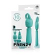 TIP FRENZY SILICONE VIBE WITH 3 INTERCHANGEABLE TIPS - GREEN 